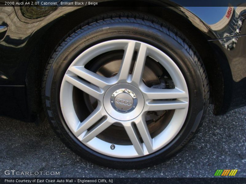 Brilliant Black / Beige 2008 Audi A4 2.0T Cabriolet
