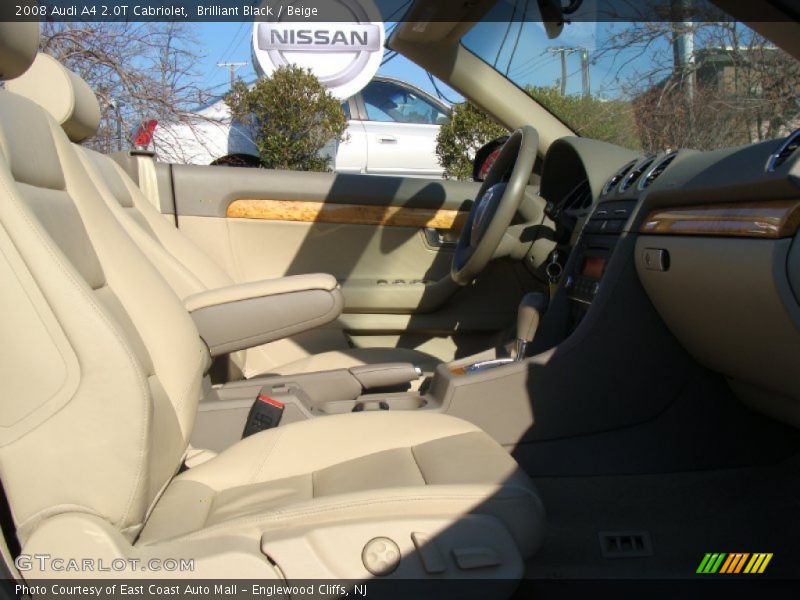 Brilliant Black / Beige 2008 Audi A4 2.0T Cabriolet