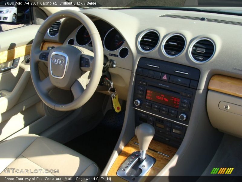 Brilliant Black / Beige 2008 Audi A4 2.0T Cabriolet