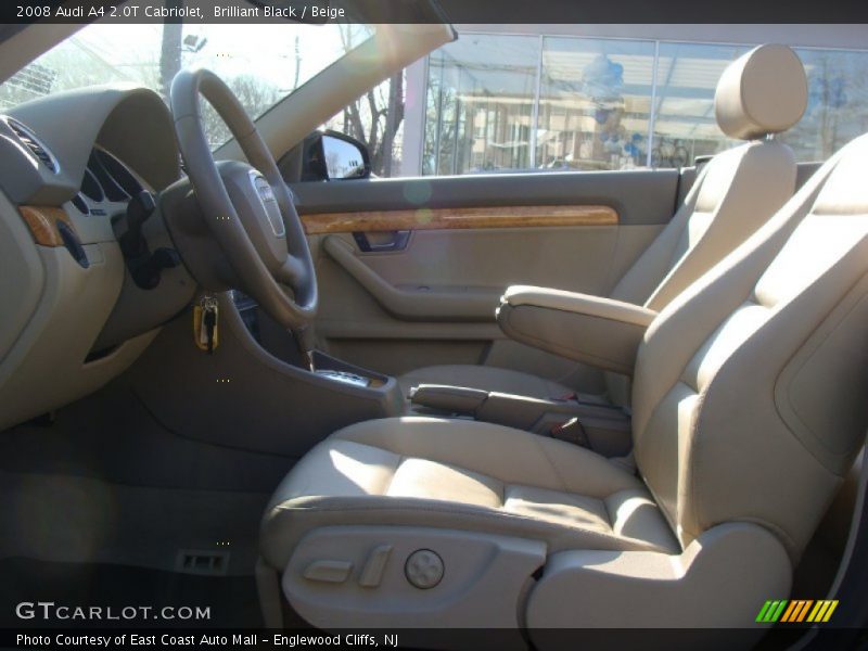 Brilliant Black / Beige 2008 Audi A4 2.0T Cabriolet