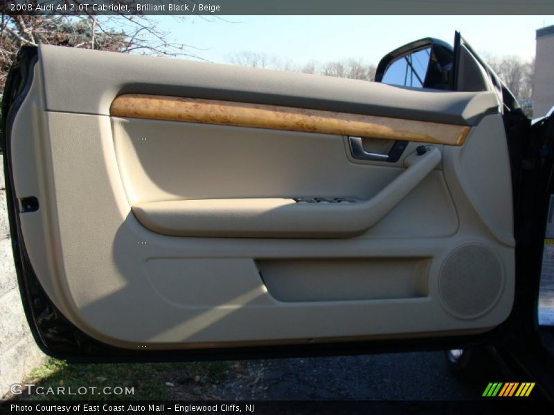 Brilliant Black / Beige 2008 Audi A4 2.0T Cabriolet