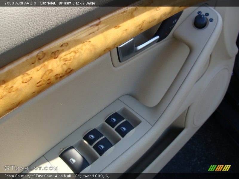 Brilliant Black / Beige 2008 Audi A4 2.0T Cabriolet