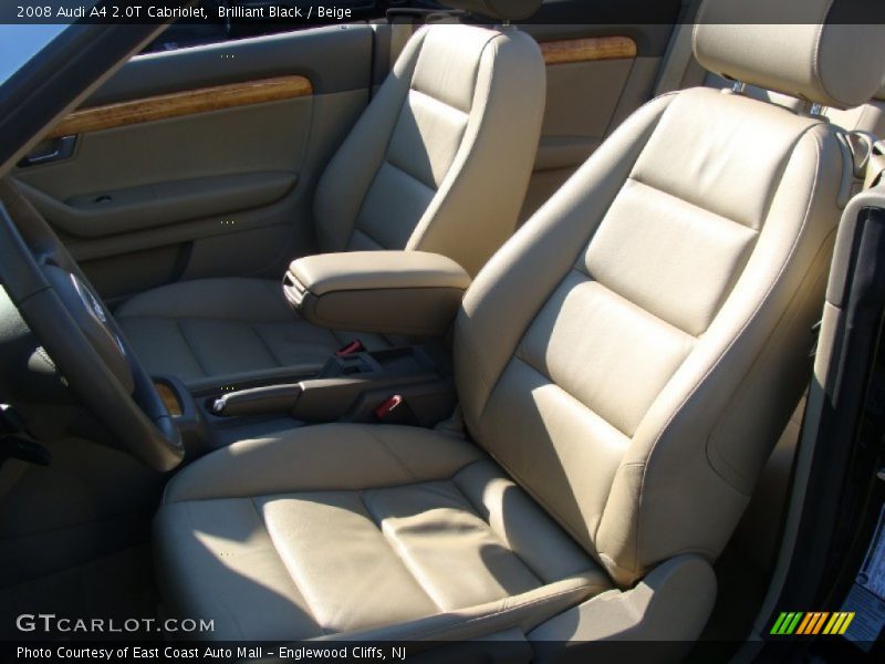 Brilliant Black / Beige 2008 Audi A4 2.0T Cabriolet