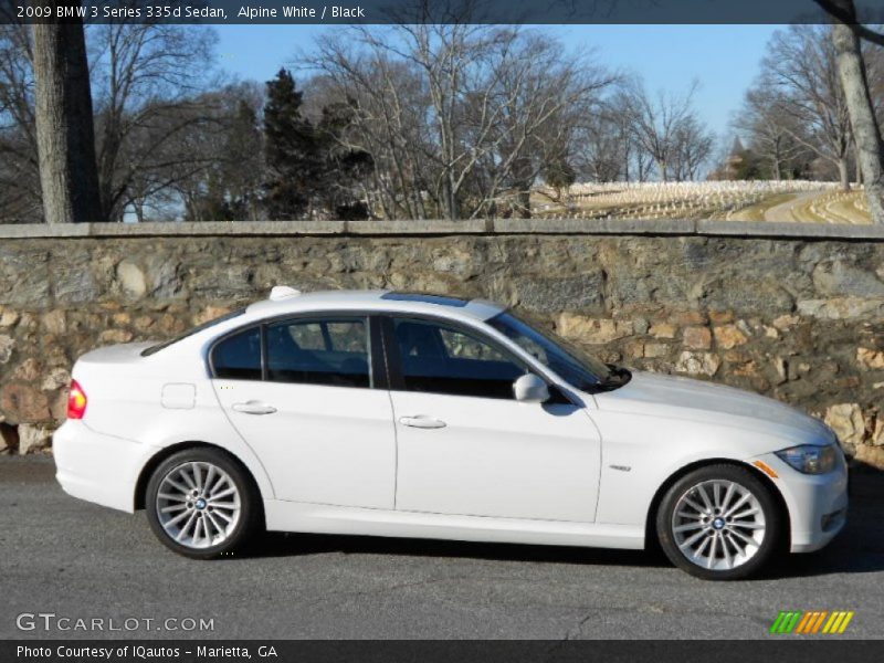 Alpine White / Black 2009 BMW 3 Series 335d Sedan