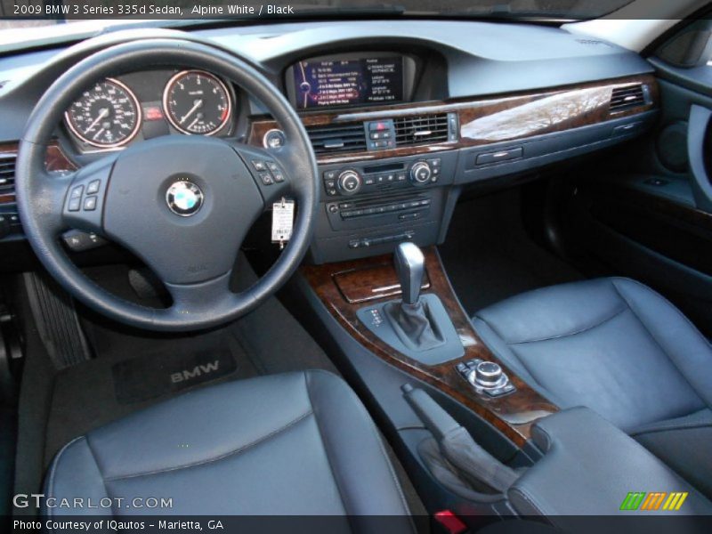 Alpine White / Black 2009 BMW 3 Series 335d Sedan