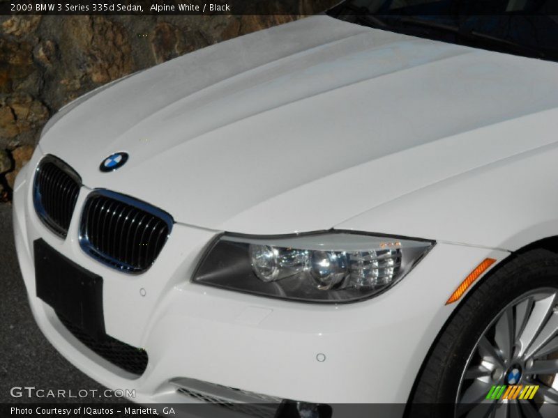 Alpine White / Black 2009 BMW 3 Series 335d Sedan
