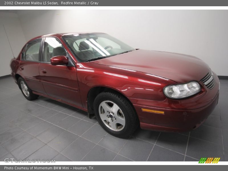 Redfire Metallic / Gray 2002 Chevrolet Malibu LS Sedan
