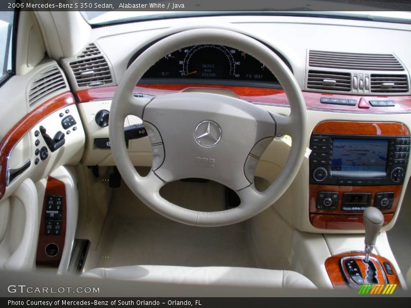 Alabaster White / Java 2006 Mercedes-Benz S 350 Sedan