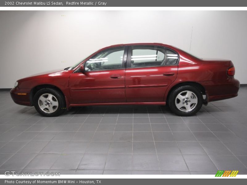 Redfire Metallic / Gray 2002 Chevrolet Malibu LS Sedan