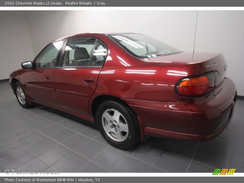 Redfire Metallic / Gray 2002 Chevrolet Malibu LS Sedan
