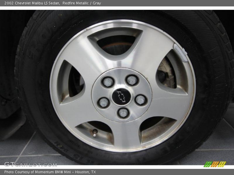 Redfire Metallic / Gray 2002 Chevrolet Malibu LS Sedan