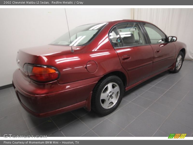 Redfire Metallic / Gray 2002 Chevrolet Malibu LS Sedan