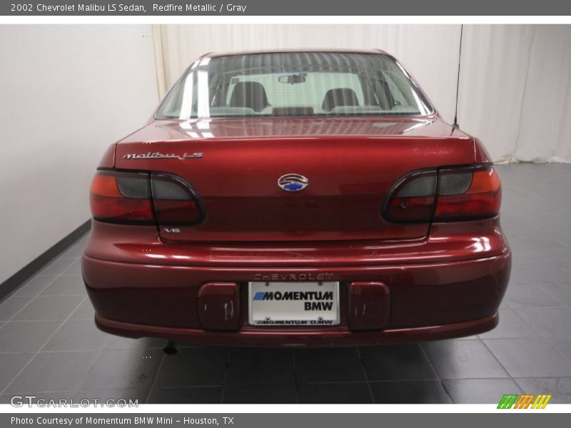 Redfire Metallic / Gray 2002 Chevrolet Malibu LS Sedan
