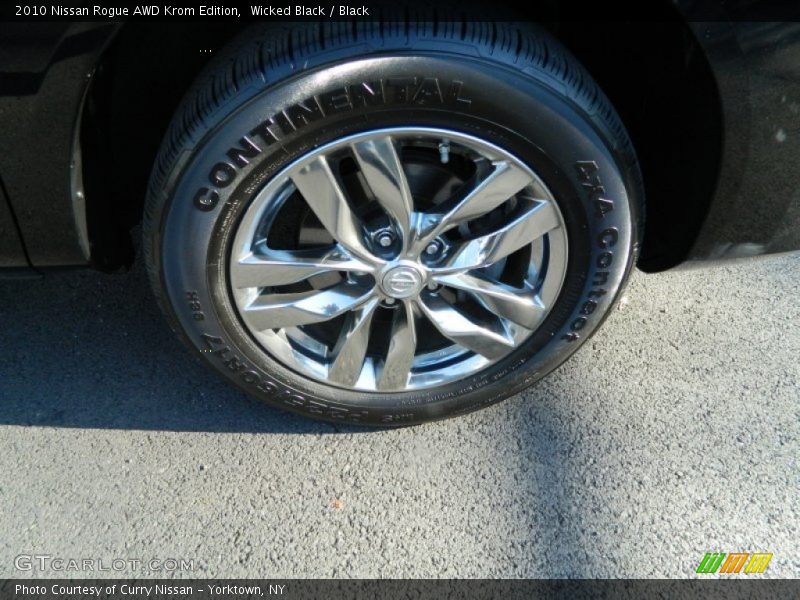 Wicked Black / Black 2010 Nissan Rogue AWD Krom Edition