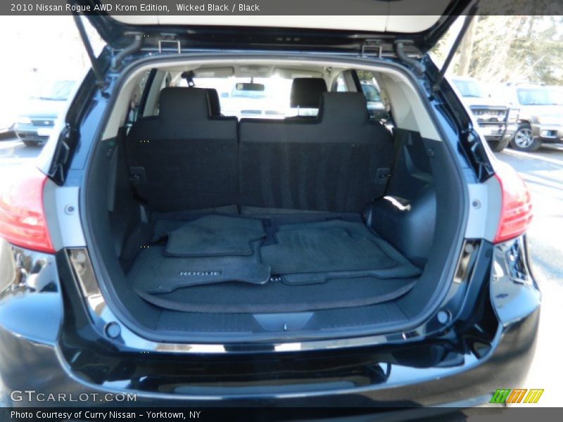 Wicked Black / Black 2010 Nissan Rogue AWD Krom Edition
