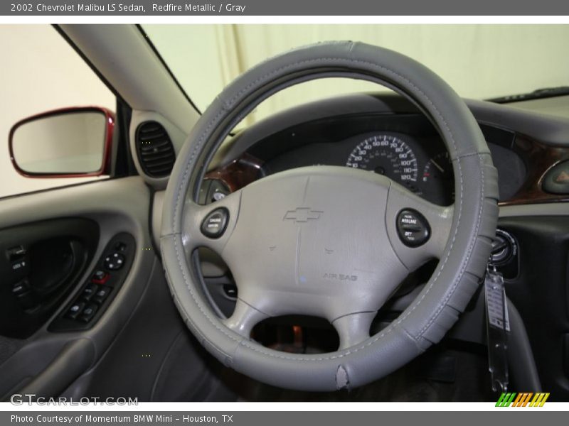 Redfire Metallic / Gray 2002 Chevrolet Malibu LS Sedan