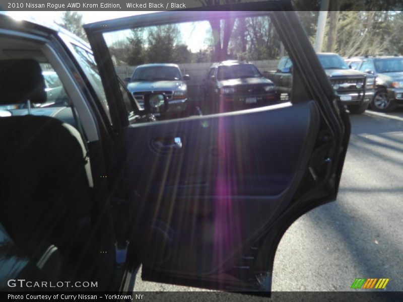 Wicked Black / Black 2010 Nissan Rogue AWD Krom Edition