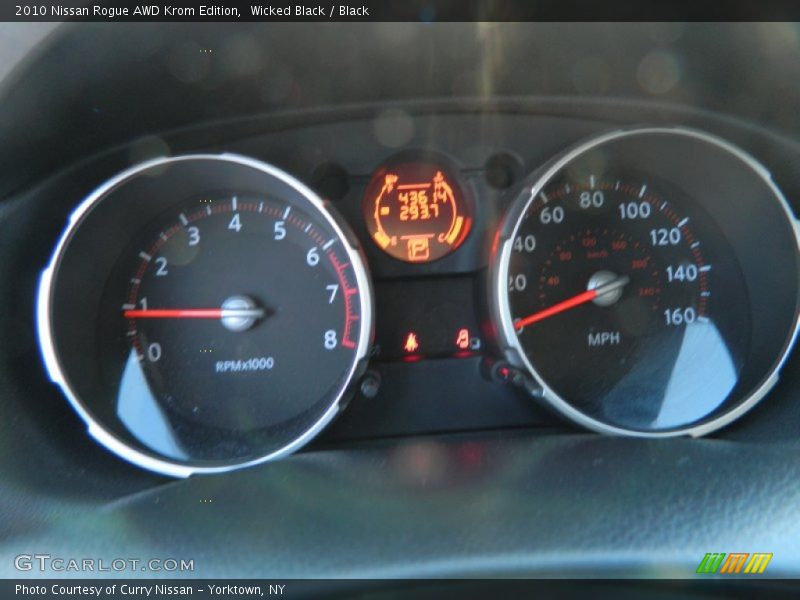 Wicked Black / Black 2010 Nissan Rogue AWD Krom Edition
