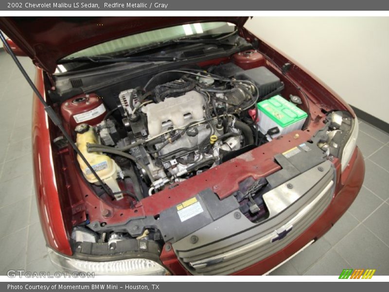 Redfire Metallic / Gray 2002 Chevrolet Malibu LS Sedan
