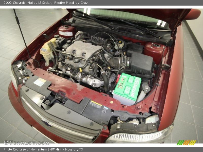 Redfire Metallic / Gray 2002 Chevrolet Malibu LS Sedan