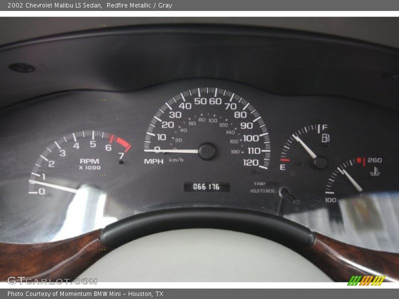 Redfire Metallic / Gray 2002 Chevrolet Malibu LS Sedan