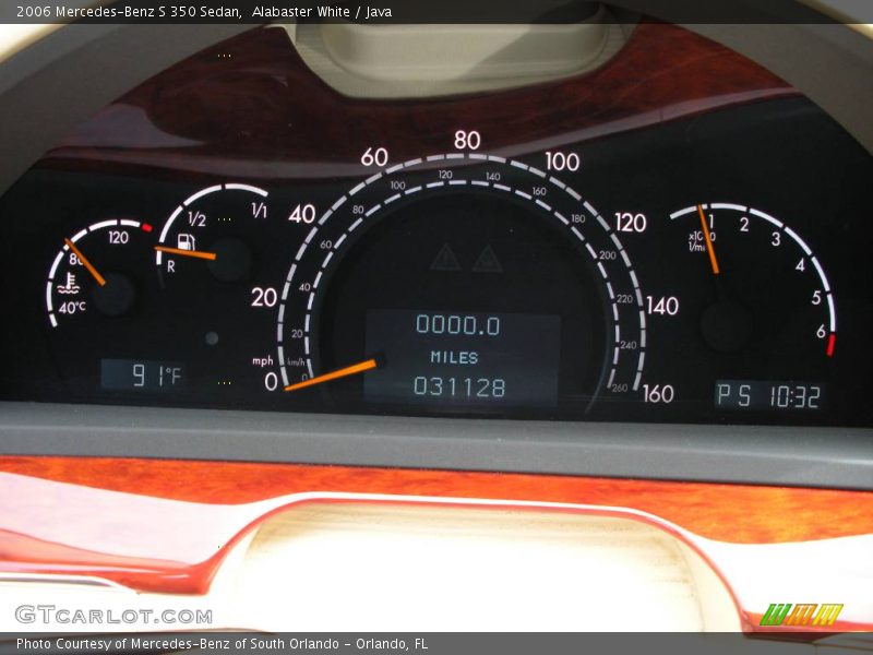 Alabaster White / Java 2006 Mercedes-Benz S 350 Sedan