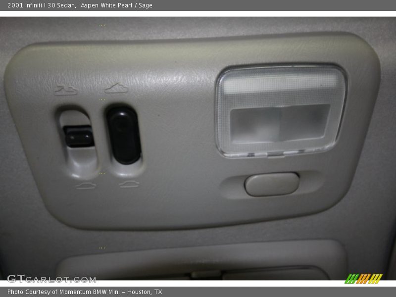 Aspen White Pearl / Sage 2001 Infiniti I 30 Sedan