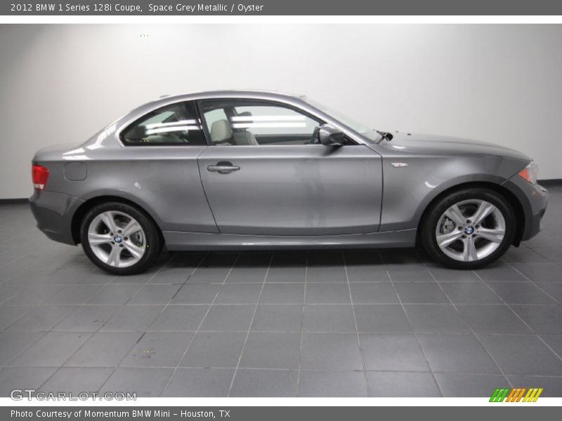 Space Grey Metallic / Oyster 2012 BMW 1 Series 128i Coupe