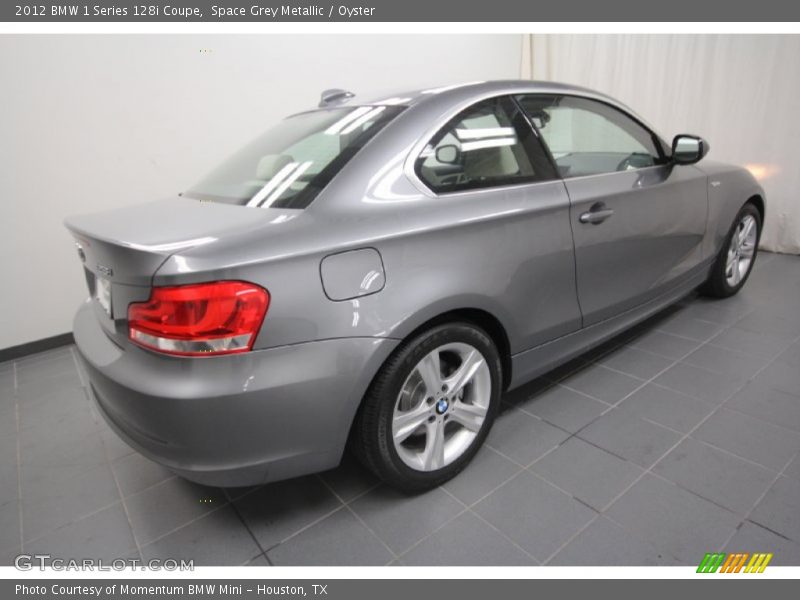 Space Grey Metallic / Oyster 2012 BMW 1 Series 128i Coupe