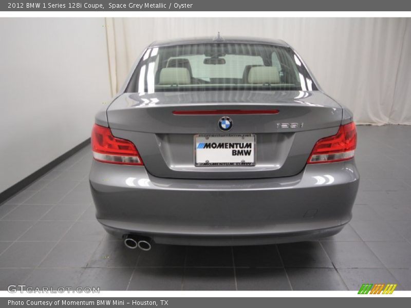Space Grey Metallic / Oyster 2012 BMW 1 Series 128i Coupe