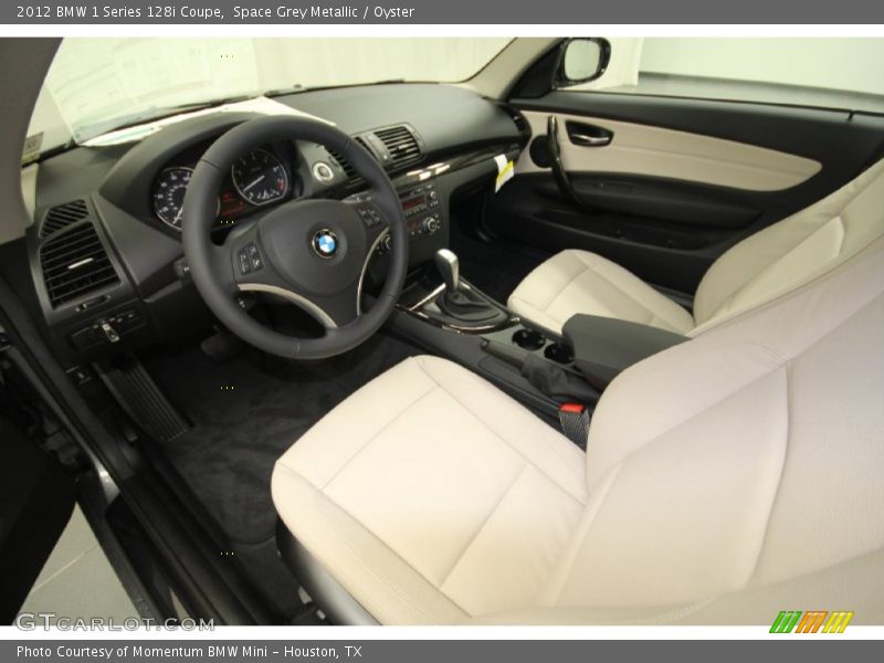 Space Grey Metallic / Oyster 2012 BMW 1 Series 128i Coupe