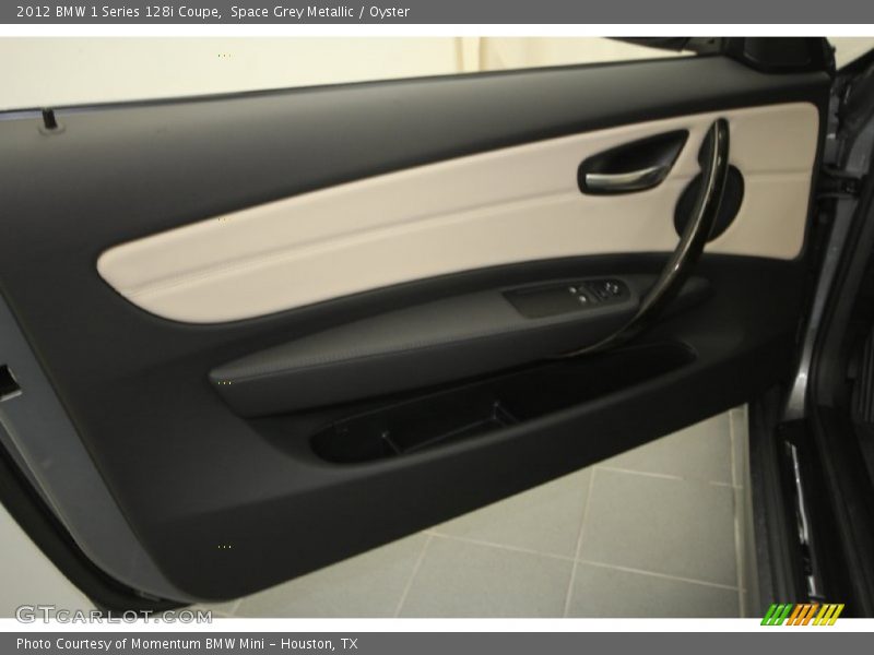 Space Grey Metallic / Oyster 2012 BMW 1 Series 128i Coupe