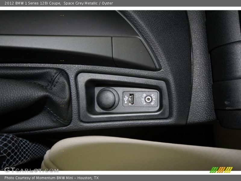 Space Grey Metallic / Oyster 2012 BMW 1 Series 128i Coupe