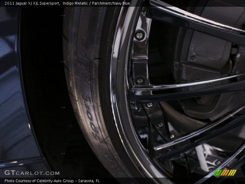 Indigo Metallic / Parchment/Navy Blue 2011 Jaguar XJ XJL Supersport
