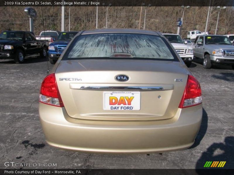 Sand Beige Metallic / Beige 2009 Kia Spectra EX Sedan