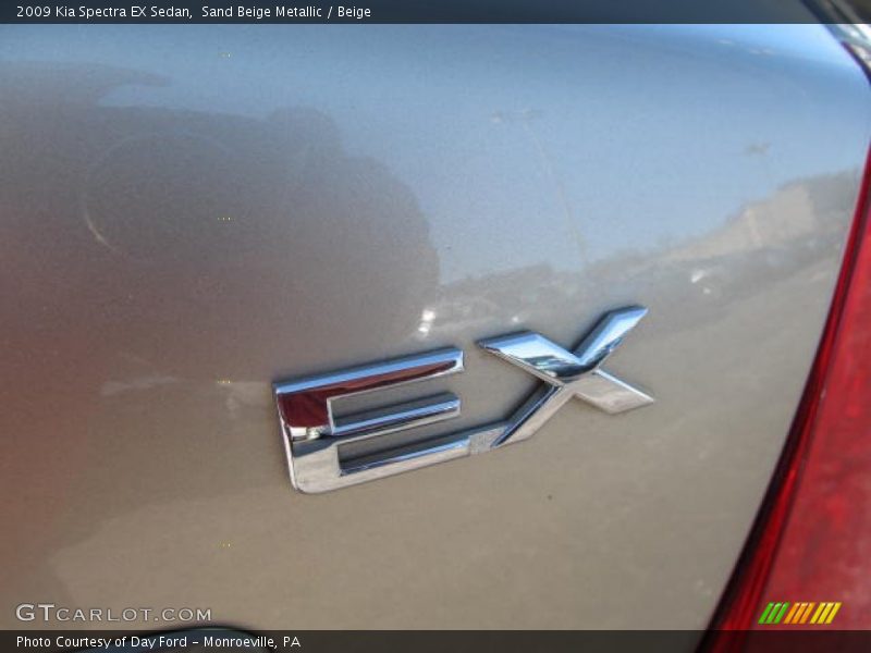Sand Beige Metallic / Beige 2009 Kia Spectra EX Sedan