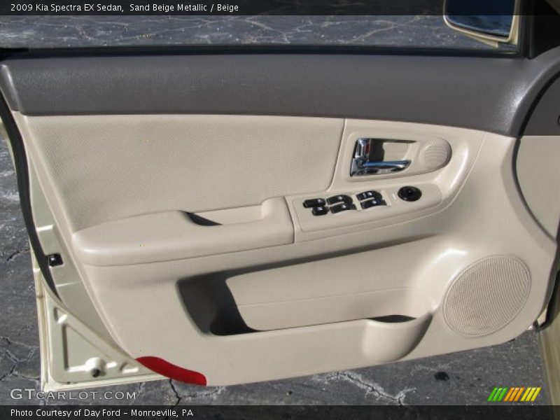 Sand Beige Metallic / Beige 2009 Kia Spectra EX Sedan
