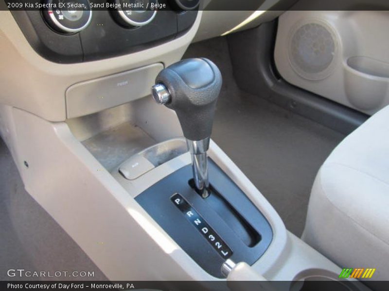 Sand Beige Metallic / Beige 2009 Kia Spectra EX Sedan