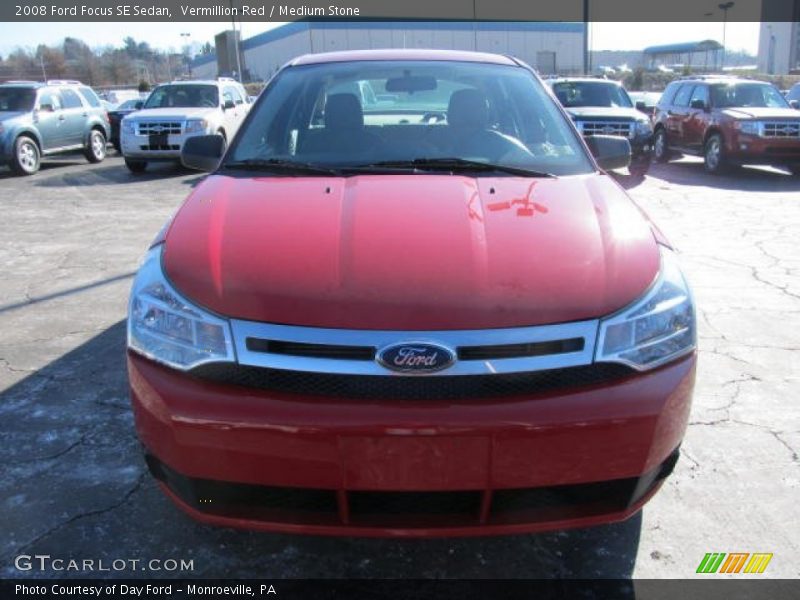 Vermillion Red / Medium Stone 2008 Ford Focus SE Sedan