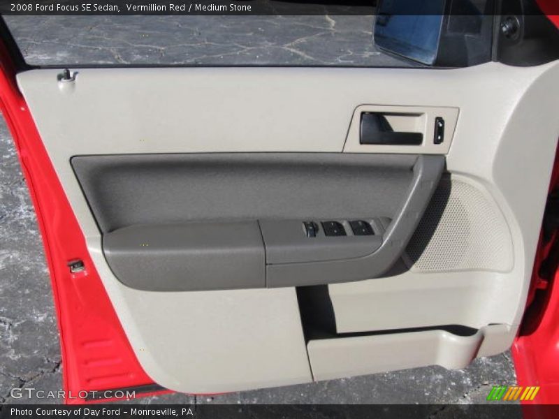 Vermillion Red / Medium Stone 2008 Ford Focus SE Sedan