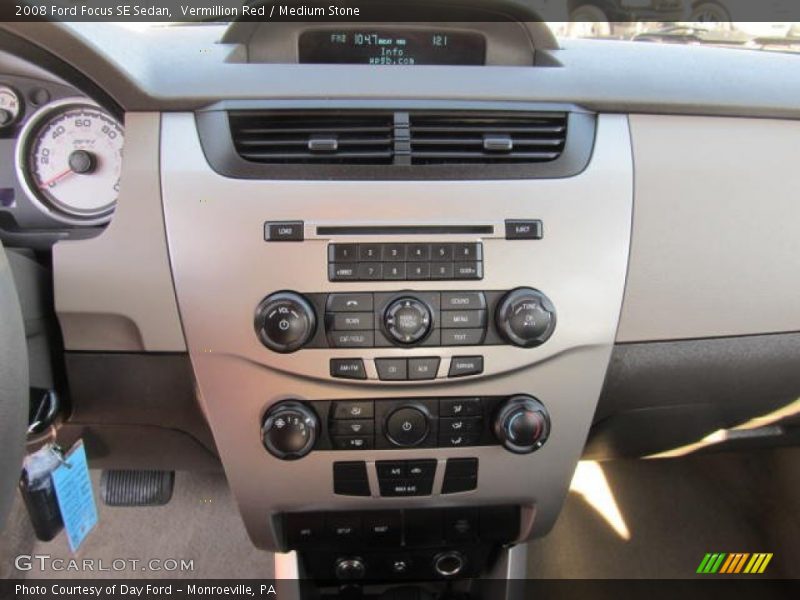 Vermillion Red / Medium Stone 2008 Ford Focus SE Sedan
