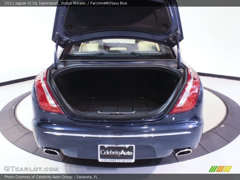 Indigo Metallic / Parchment/Navy Blue 2011 Jaguar XJ XJL Supersport