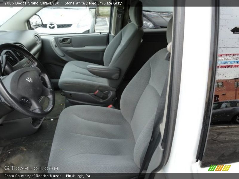 Stone White / Medium Slate Gray 2006 Dodge Grand Caravan SXT