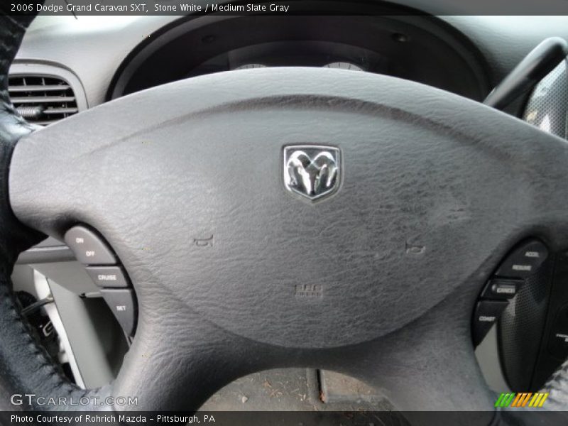 Stone White / Medium Slate Gray 2006 Dodge Grand Caravan SXT
