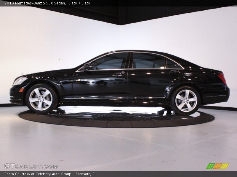 Black / Black 2010 Mercedes-Benz S 550 Sedan