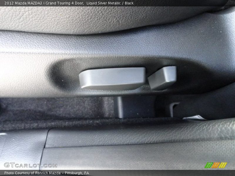 Liquid Silver Metallic / Black 2012 Mazda MAZDA3 i Grand Touring 4 Door