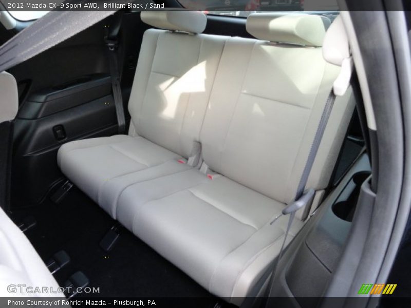 Brilliant Black / Sand 2012 Mazda CX-9 Sport AWD