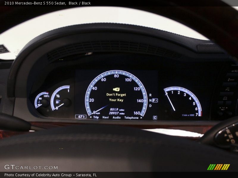 Black / Black 2010 Mercedes-Benz S 550 Sedan