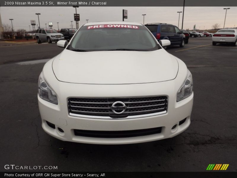 Winter Frost White / Charcoal 2009 Nissan Maxima 3.5 SV