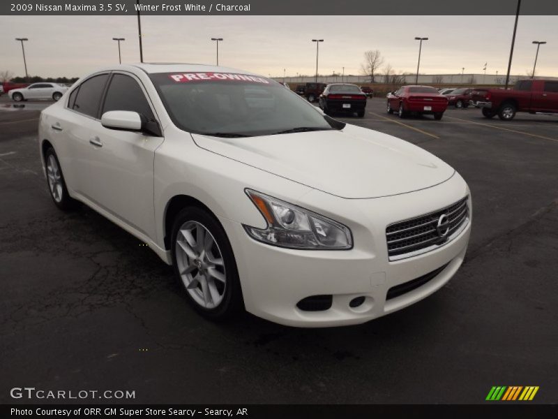 Winter Frost White / Charcoal 2009 Nissan Maxima 3.5 SV